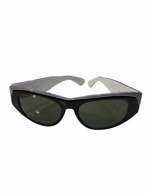 Ray-Ban Black DEKKO BL G-15 Sunglasses Black White Stripe Rare Vintage BauschLom